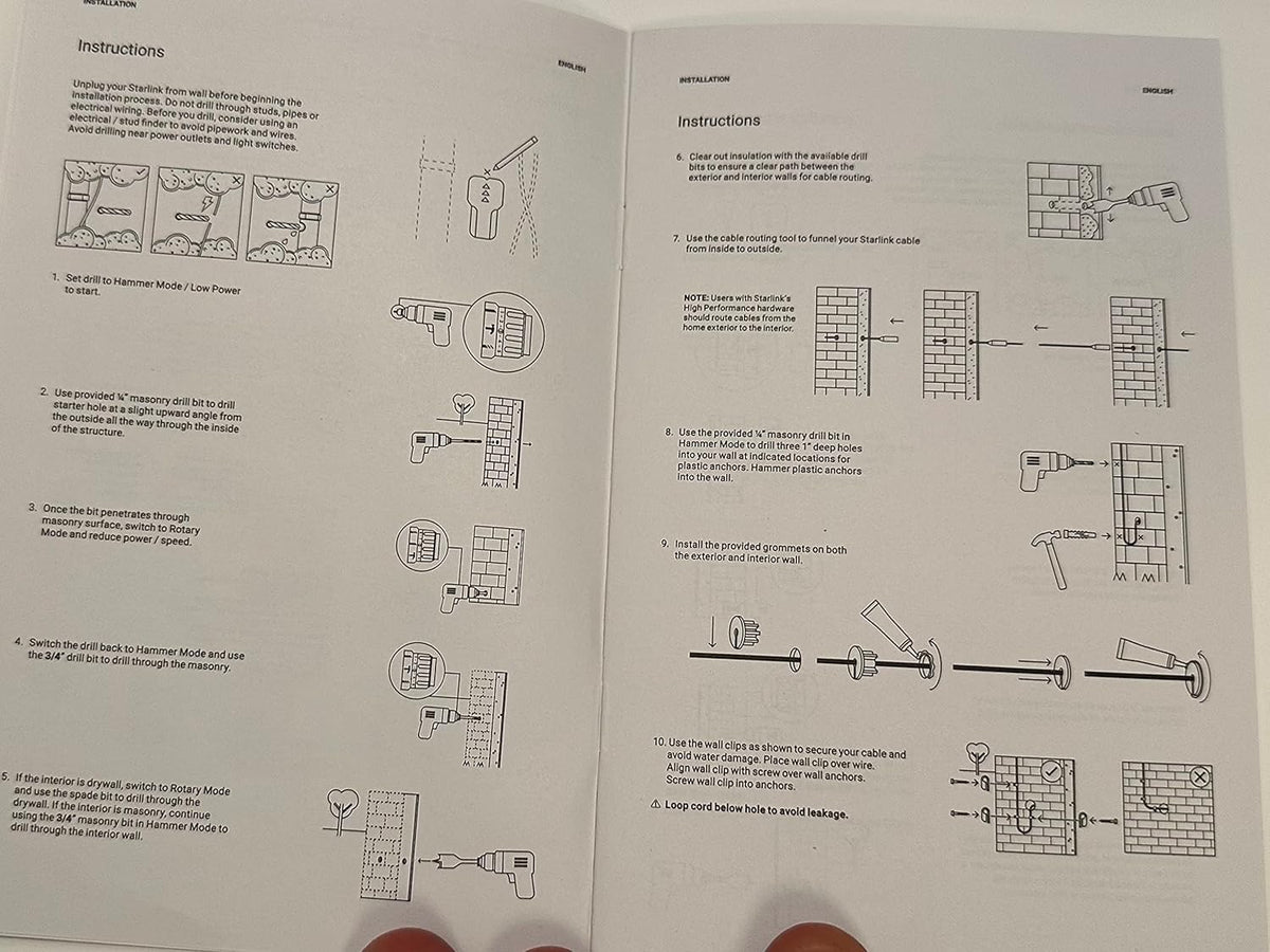 Starlink Masonry Routing Kit