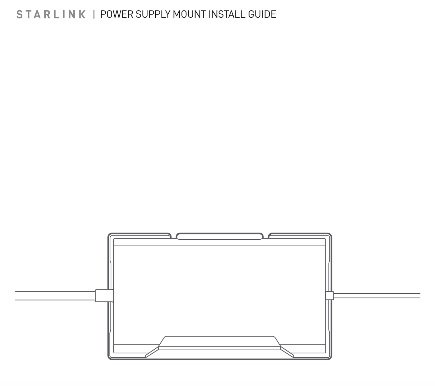 Starlink Standard Power Supply Mount