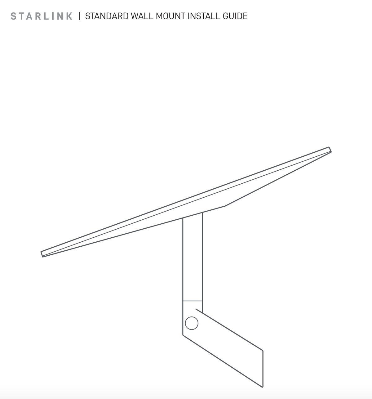 Starlink Standard Gen 3 (V4) Wall Mount