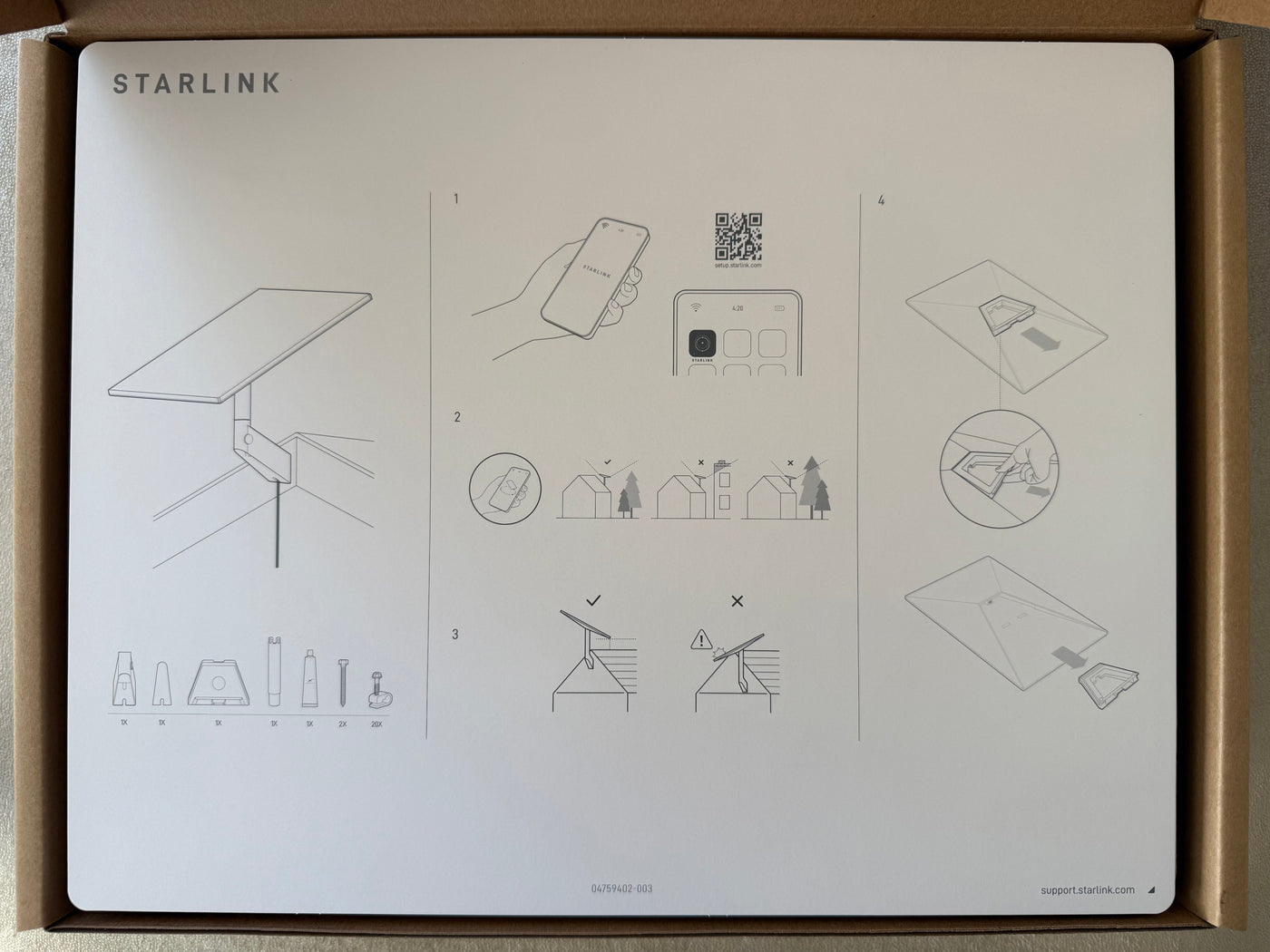 Starlink Standard Gen 3 (V4) Wall Mount