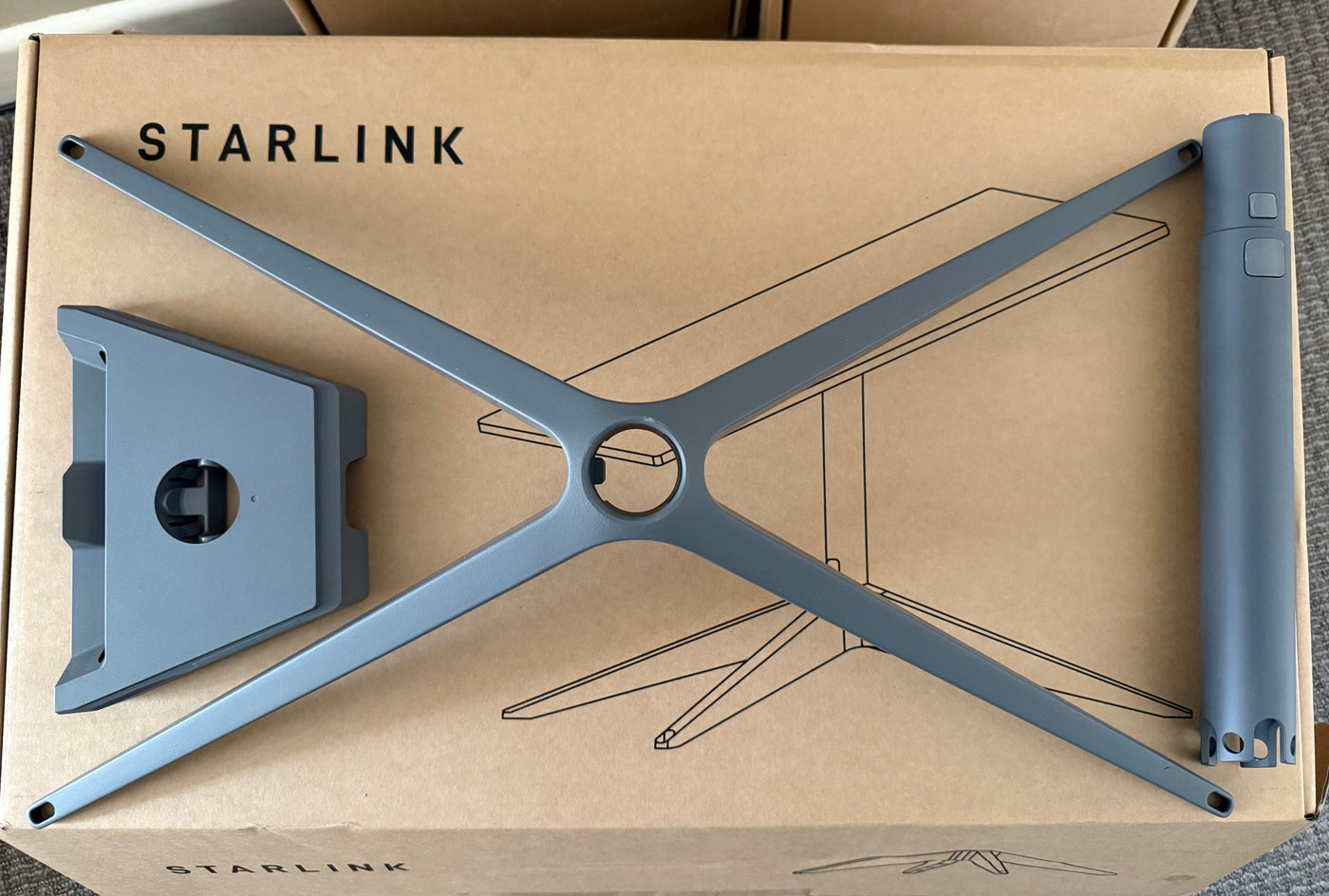 Starlink Standard Gen 3 (V4) X-Frame Base