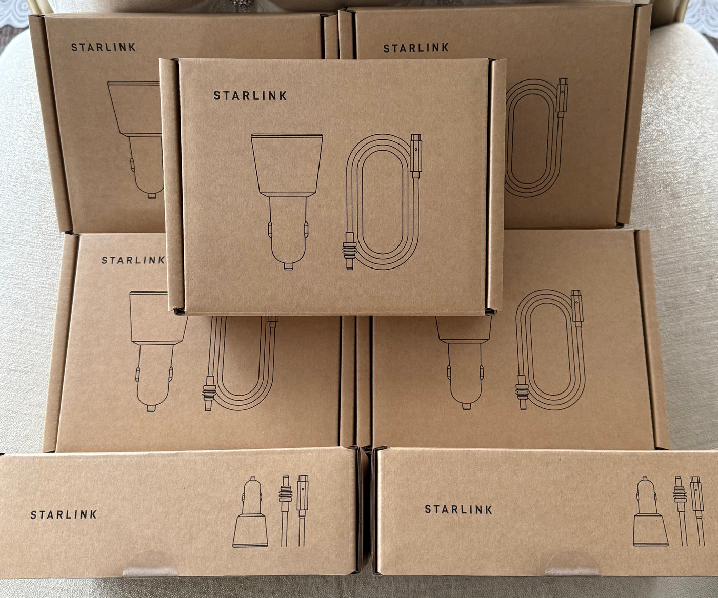Starlink Mini Car Adapter + Starlink Mini 5 m USB-C Cable Kit