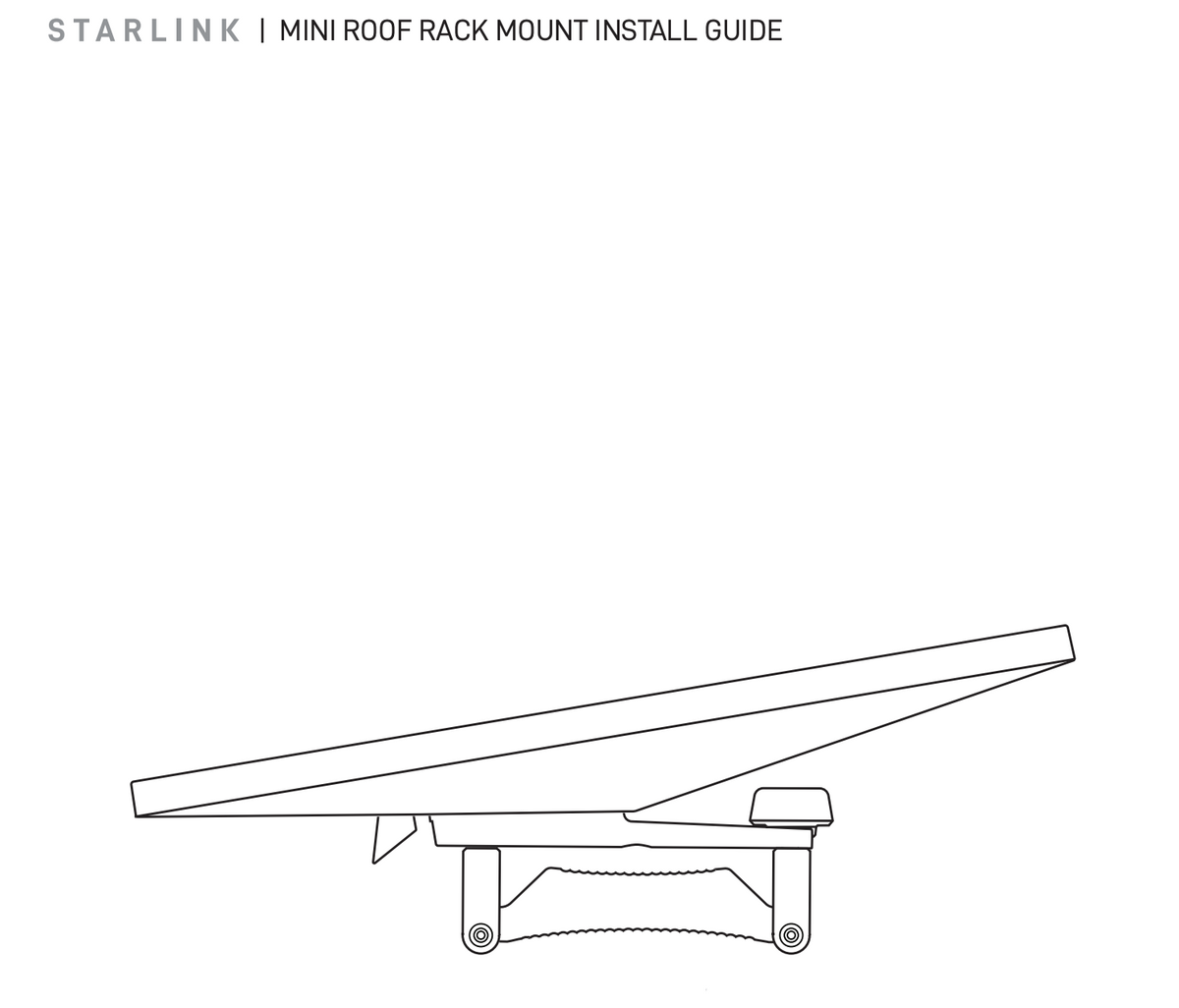 Starlink Mini Roof Rack Mount