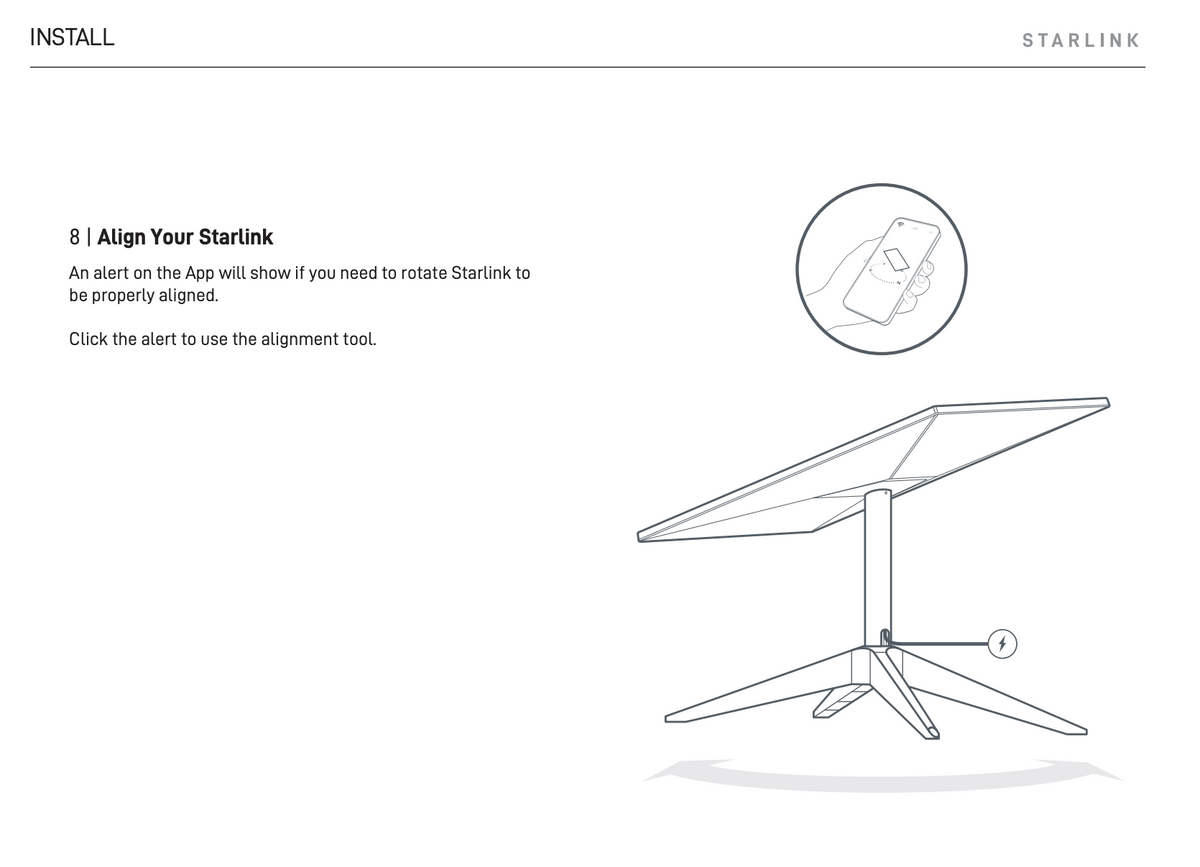 Starlink Standard Gen 3 (V4) X-Frame Base