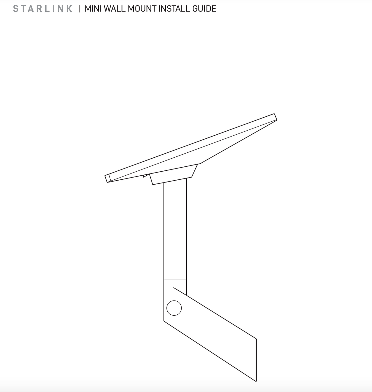 Starlink Mini Wall Mount