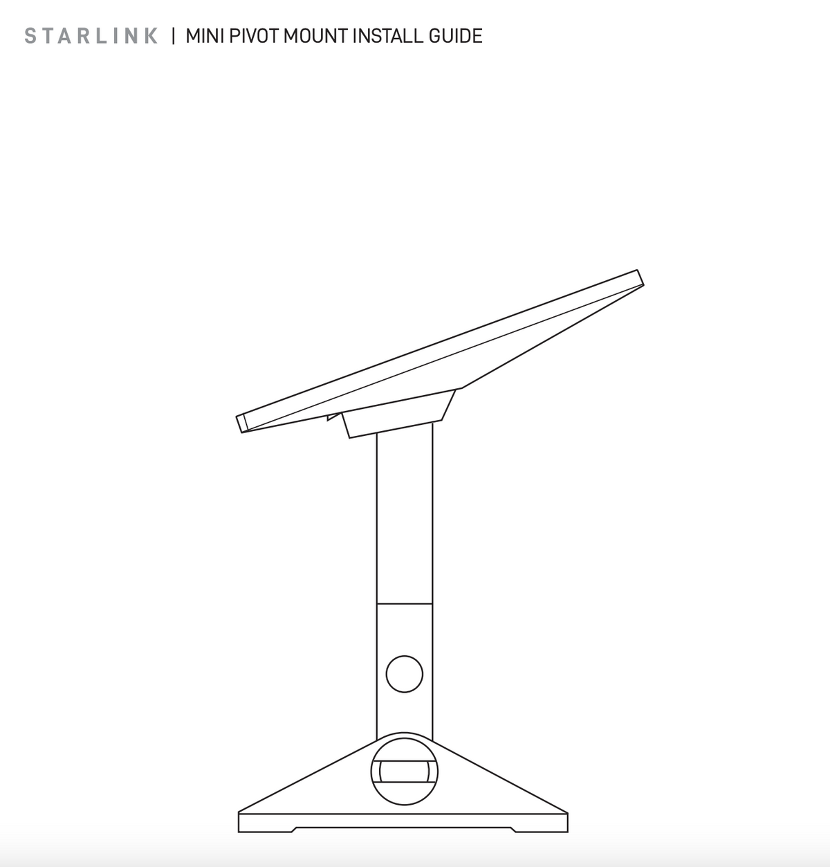 Starlink Mini Pivot Mount
