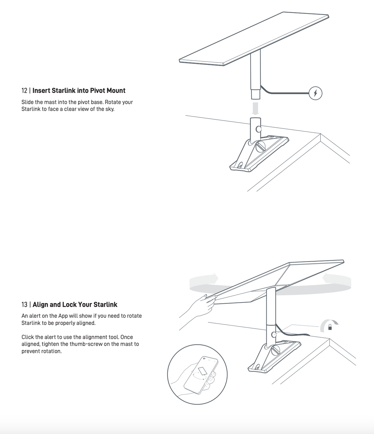Starlink Standard Gen 3 (V4) Pivot Mount