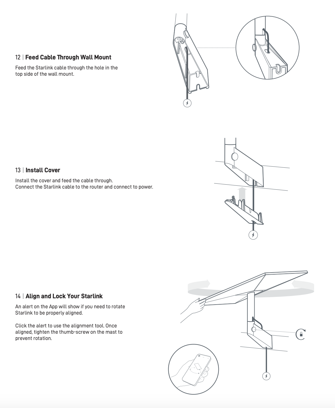 Starlink Standard Gen 3 (V4) Wall Mount