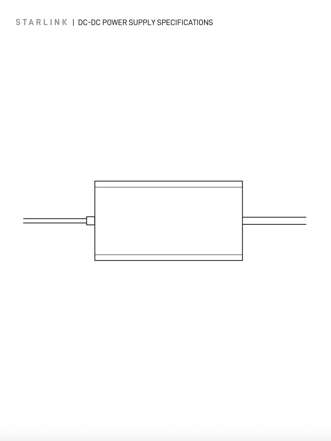 Starlink Standard DC-DC Power Supply (Gen 3 / V4 / 4X)